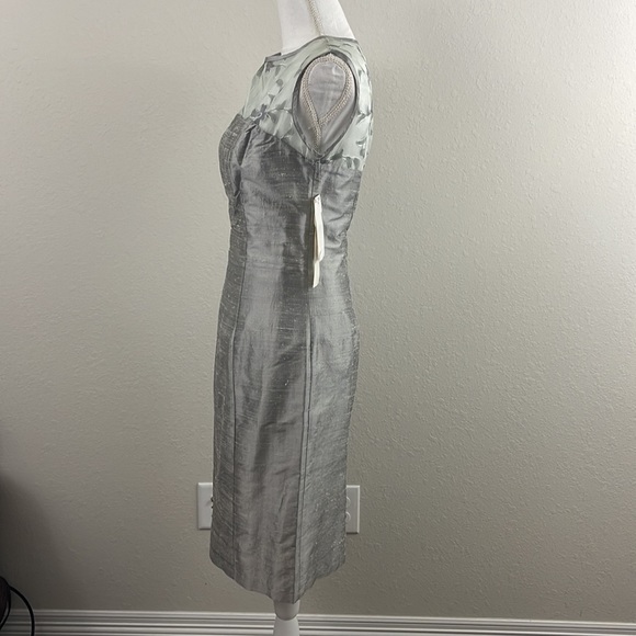 NWT, Mica, evening / cocktail dress.  100% silk, fully lined.  Size 4. - Picture 5 of 14